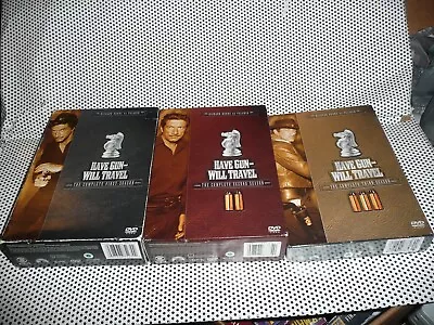 HAVE GUN WILL TRAVEL DVD Lot Seasons 1 2 3 - Season Three Is New! • $14.88