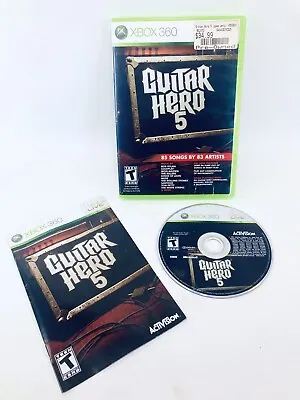 $19.94 • Buy XBox 360 Guitar Hero 5 LIVE Game Complete In Case W/ Manual Tested Working 2009