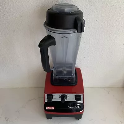 Vitamix Super 5200 VM0103 Nutrition Center Blender With 64Oz Pitcher & Lid - Red • $180