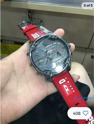 Red Strap Band For Diesel Mega Chief DZ7423 Watch • $39