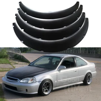 4PCS Fender Flares For Honda Civic Accord 3.5 /90mm Wide Body Kit Wheel Arches • $69.26