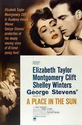 397728 PLACE IN THE SUN Movie Montgomery Clift Shelley WALL PRINT POSTER US • $13.95