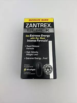 Zantrex Black Rapid Release Weight Loss Supplement 84 Capsules • $20