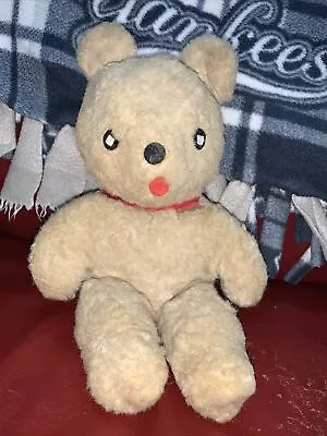 Vintage Musical Wind Up Teddy Bear Plush Stuffed Non Working • $9.95