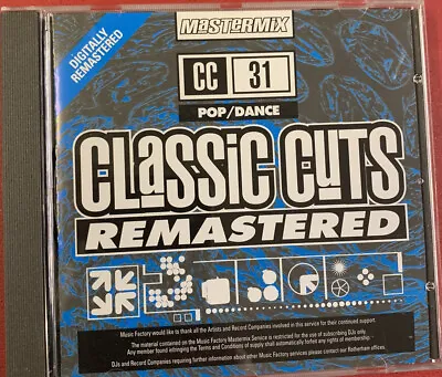 Mastermix Classic Cuts CD - Pop/Dance CC31 • £6.95