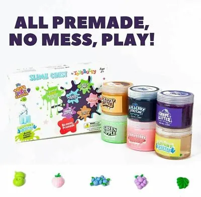 $53.94 • Buy Kids Gift Slime Kit For Girls Boys 6 Different Scented & Premade Slimes In 28 Oz