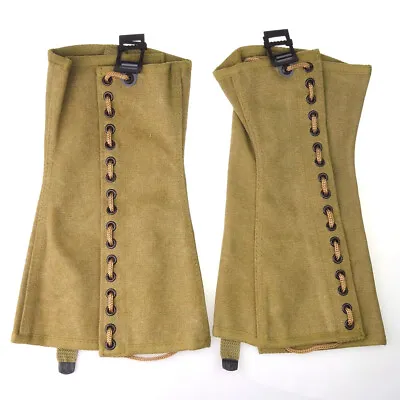 WWII US Army Canvas Leg Wrappings Leggings Gaiters Field Gear • $26.99