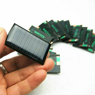 10Pcs/Lot DIY Toy 5V 30mA 53X30mm Micro Mini Small Power Solar Cells Panel • $9.32