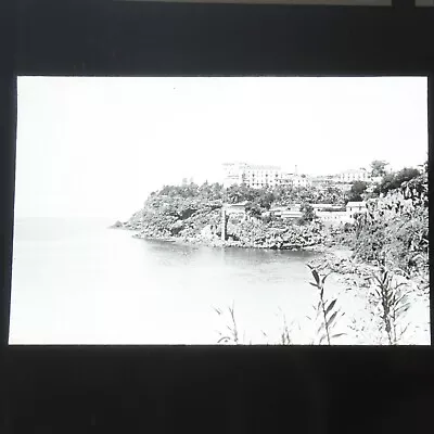 £14.99 • Buy Antique Glass Magic Lantern Slide Madeira Portugal Coastal Scene History #56
