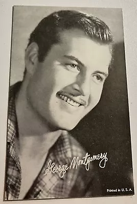 George Montgomery B &W Postcard Size Press Photo Vintage Western • $9.99