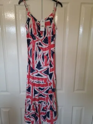 Union Jack Ladies Sun Dress Size 8 • £5