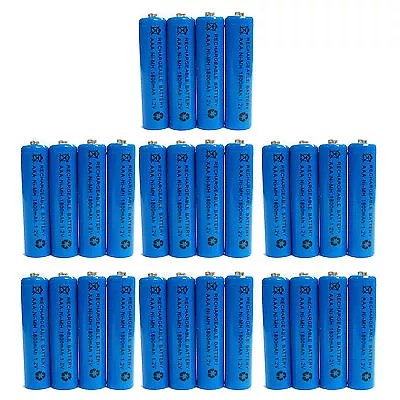 28 Pcs AAA 1800mAh Ni-Mh 1.2V Rechargeable Battery Cell For MP3 RC Blue US Stock • $20.84