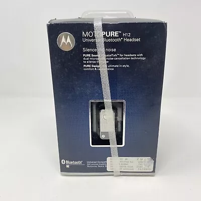 Motorola MotoPure H12 Universal Bluetooth Headset  & Car Charger Kit • $79