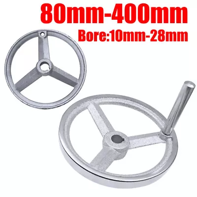 £7.50 • Buy Machine Handwheel Three Spoke Round Turned Rim Hand Wheel Milling Machine Lathe