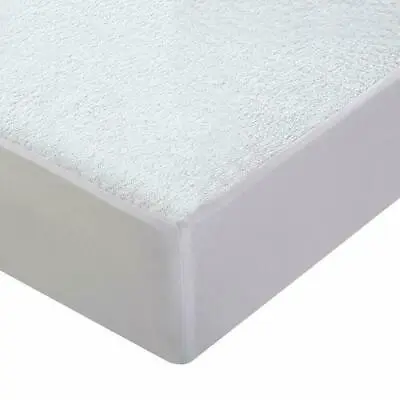 £9.99 • Buy New Waterproof Terry Towel Mattress Protector Fitted Sheet Bed Cover All Sizes