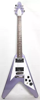 Epiphone Kirk Hammett 1979 Flying V Guitar Purple Metallic With Case • $565