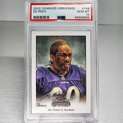 2022 Donruss Gridiron Kings Ed Reed Rc #148 PSA 10 GEM MINT 💎 Ravens LOW POP  • $99.95