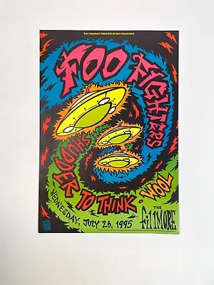 $62.95 • Buy Foo Fighters Concert Poster 1995 - Fillmore