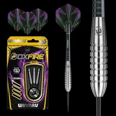 Winmau Foxfire 80% Tungsten 24 Gram Steel Tip Darts 1035.24 • $44.99