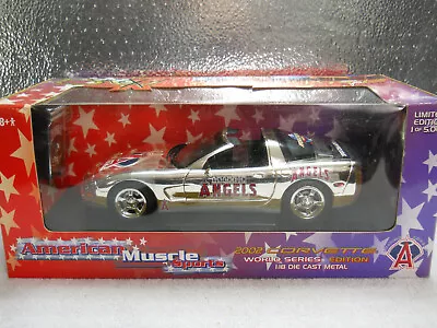 Ertl 1:18 2002 Chrome Edition Anaheim Angels Sports Corvette Mint In Box • $2.99