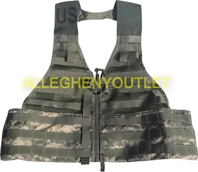 MINT USGI ACU MOLLE Fighting Load Carrier FLC LBV Tactical Vest Digital Camo • $15.78