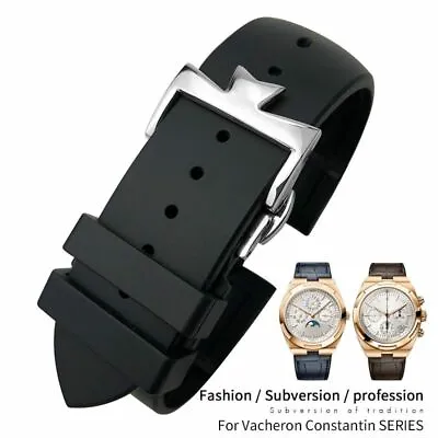 $48.99 • Buy 25*8mm Silicone Rubber Watch Band Strap For VACHERON CONSTANTIN OVERSEAS !!!