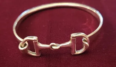 Georgeous Kabana Sterling Silver Snapbit Equestrian Bangle • $185.99