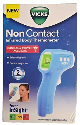 Vicks Non-Contact Infrared Body Thermometer Clinically Proven NEW In Damaged Box • $12.99