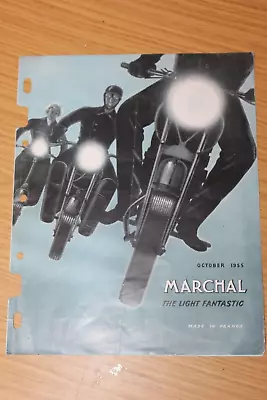 Marchal Optiques Motorcycle Lamps Car Fog & Driving Lamps 1955 Sales Folder • $18.67