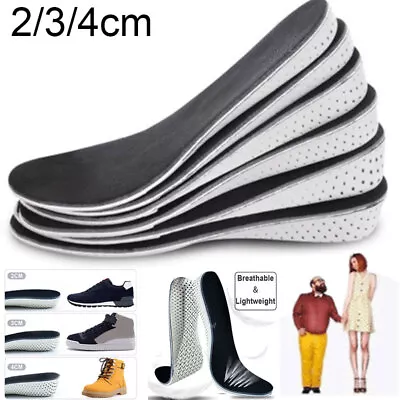 Memory Foams Shoes Inner Height Increase Insoles Pads Soles Feet Mats 2/4cm High • £6.99