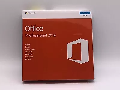 Microsoft Office 2016 Professional Windows English PC Key Card AND DVD • £106