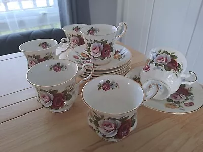 Vintage Queens Fine Bone China Antique Fruit Series Tea Cup X 6 • £70