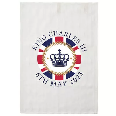 King Charles III Tea Towel - Union Jack • £8.99