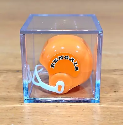 OPI NFL  Rare  BENGALS VTG NFL Mini Gumball Football Helmet & Display Box Nice! • $12.70