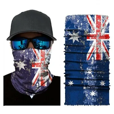 Australian Faded Look Flag Bandana Face Mask Shield Headwear Neck Scarf Fishing  • $5.85