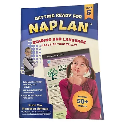 Getting Ready For NAPLAN Year 5 By Susan Cox Paperback Book Reading And Language • $17.97