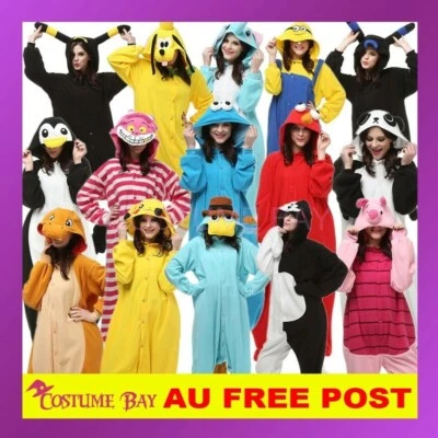 Adult Sesame Street Kigurumi Cosplay Unisex Sleepwear Pajamas Onesies Costume • $17.30