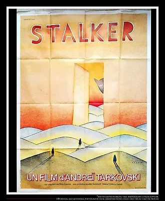 $1689 • Buy STALKER Tarkovsky 4x6 Ft Vintage French Grande Movie Poster Original 1979