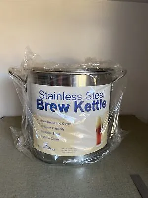 Polar Ware 5 Gallon Stainless Steel 20 Quart Brew Kettle With Cover NIB • $45.50