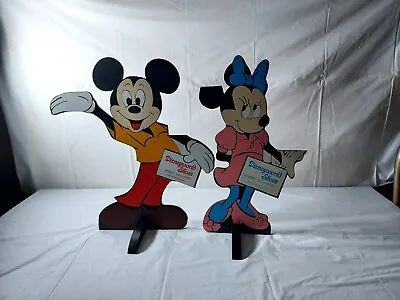 $799.99 • Buy  Mickey And Minnie Mouse Wood Display From Disney World Shoe Store 1973 Rare 