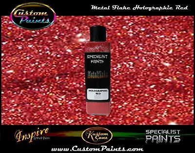 Holographic Metal Flake - RED - Premium Quality Auto Grade Custom Paint • $12.99