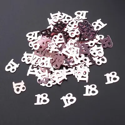 £1.69 • Buy ROSE GOLD NUMBER Confetti Birthday Party Table Decorations Sprinkles Scatter LGT