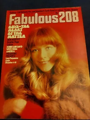 Vintage FABULOUS 208 Magazine 8 DECEMBER 1973 Ben Murphy Osmonds 10cc Cliff 157 • £12.50