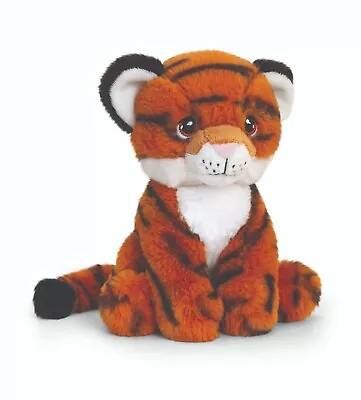 TIGER KEEL TOYS KEELECO 18cm SE6230 CAT SOFT CUDDLY PLUSH TOY • £9.99