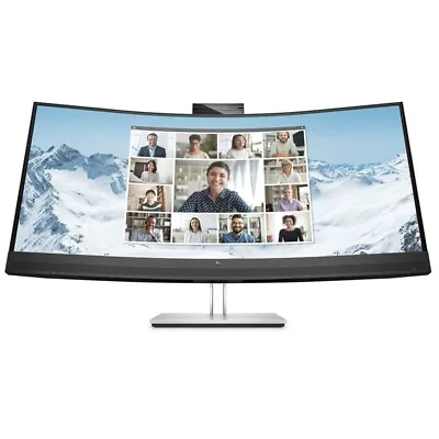 HP E34m G4 34  WQHD Curved 21:9 3440x1440 Webcam Speaker Computer Monitor Screen • $1099