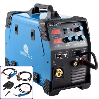 £259.99 • Buy MIG 200A INVERTER DC WELDER 3in1 MMA TIG GAS GASLESS ARC MAG WELDING MACHINE KIT