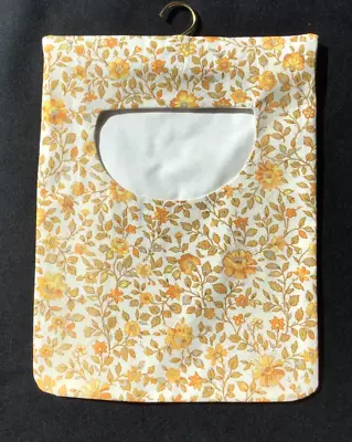 Hand Made Fabric Peg Bag With Wooden Hanger Floral Design & Fully LIned • £5.95