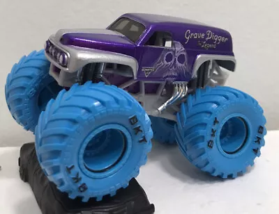 Hot Wheels Monster Jam Spinmaster Grave Digger 1:64 Truck Custom RARE HTF Purple • $24.99