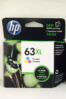 New Genuine HP 63XL Color Ink Cartridge Deskjet 3631 • $26.75