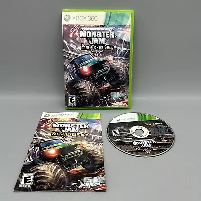Monster Jam: Path Of Destruction (Microsoft Xbox 360 2010) Tested And Complete • $27.49